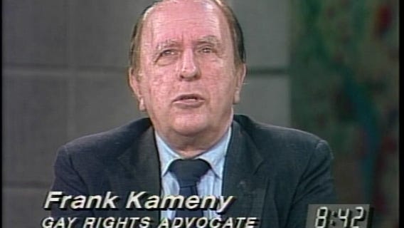 Frank Kameny talks about fighting for gay rights in the 60s in 1991 interview