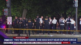 2 teens stabbed, 1 man shot in DC