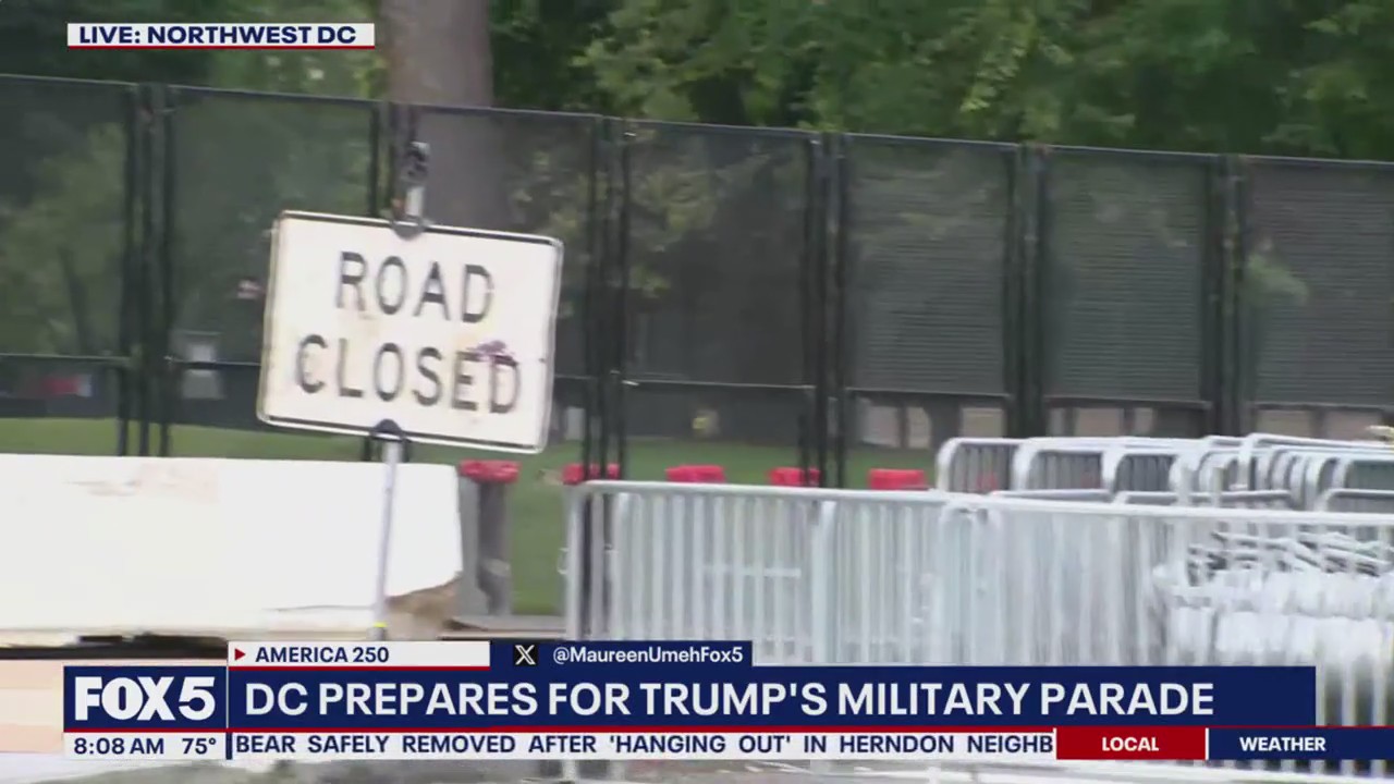 Trump's military parade will cause extended road closures | FOX 5 DC