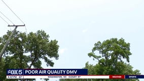 Poor air quality due to haze from Canadian wildfires