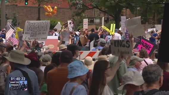 'No Kings Day' protest during Army 250 Celebration