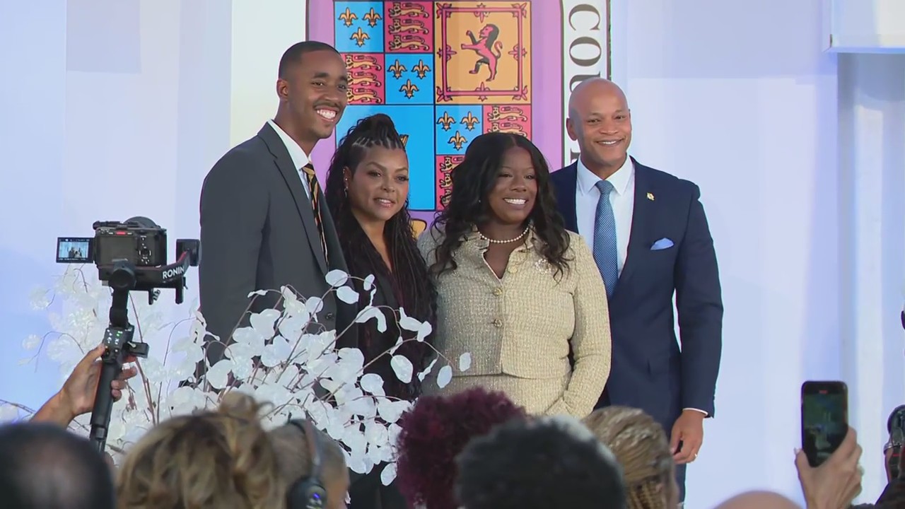Wes Moore speaks at swearing-in ceremony for Aisha Braveboy