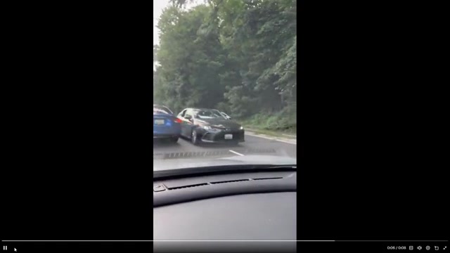 Car drives wrong way on DC parkway