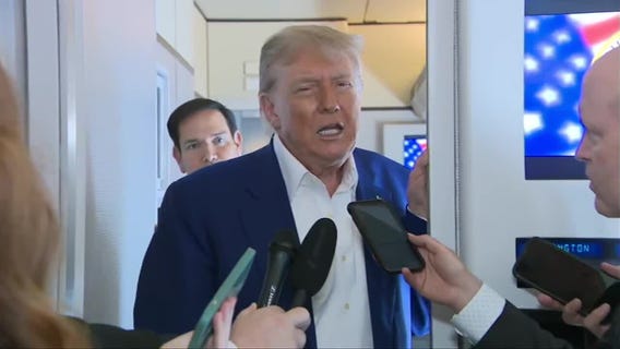 President Trump discusses peace talks between Iran and Israel