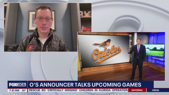 Orioles announcer talks upcoming games