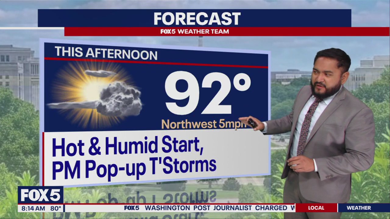 Hot and humid with chance of thunderstorms