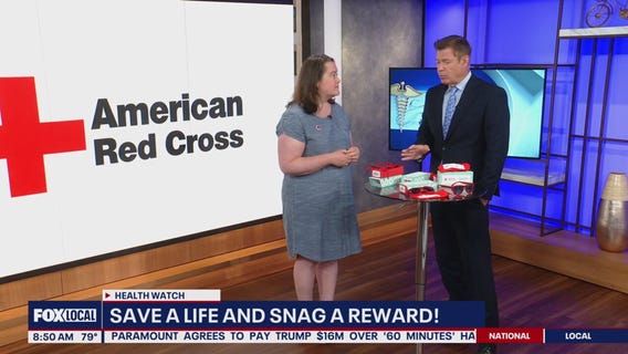 Red Cross blood donations