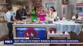 Chef Reid Shilling serves chicken and waffles