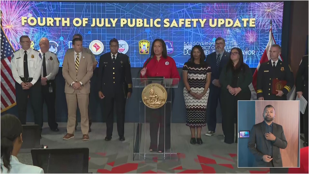 DC Mayor Muriel Bowser holds 4th of July public safety Presser