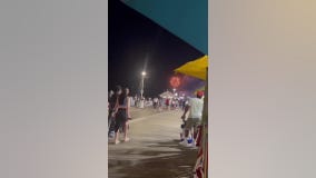 Chaos during fireworks in OCMD caught on camera
