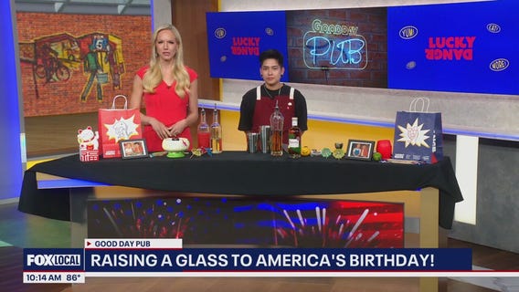 Fireworks-inspired cocktail