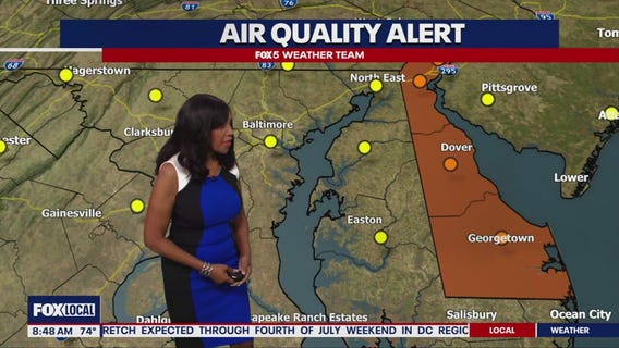 Weekend Forecast: Air Quality Alert for DC, Maryland and Virginia