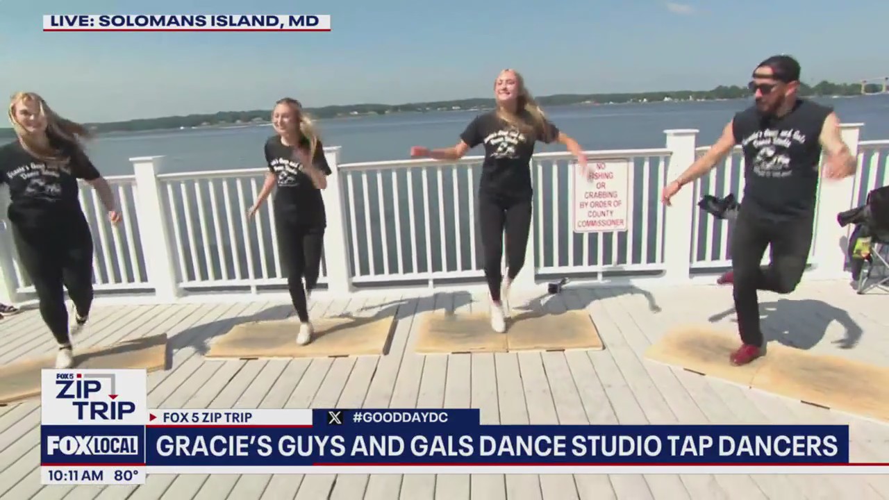 Gracie's Guys and Gals Dance Studio showcase tapdancing skills