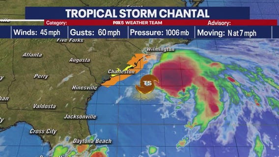 Weekend Forecast: Tropical Storm Chantal to bring rain to DMV