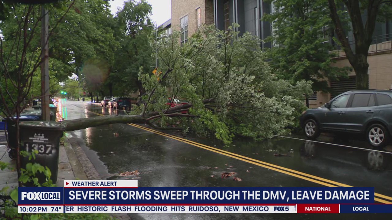Severe storms sweep through DMV, leaving damage | FOX 5 DC