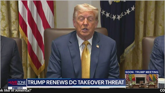 President Trump renews DC Takeover threat
