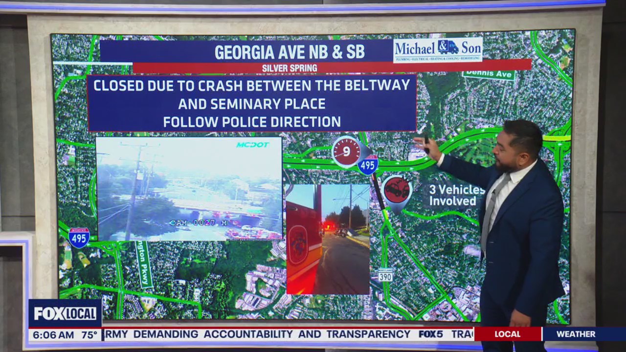 Multi-vehicle crash in Silver Spring | FOX 5 DC