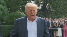 President Donald Trump speaks about Kerrville, Texas Floods