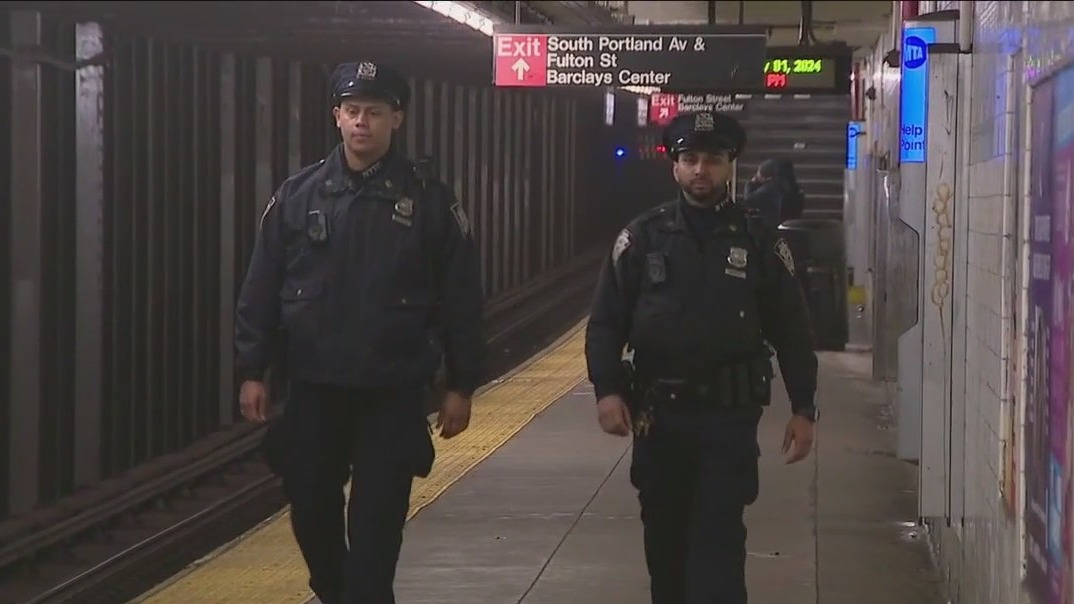 Officers save man who fell onto subway track