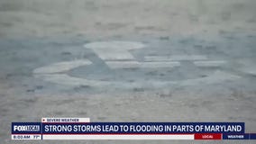 Flooding in Maryland after severe storms