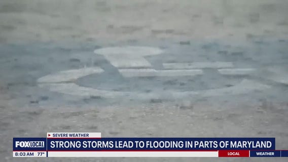 Flooding in Maryland after severe storms
