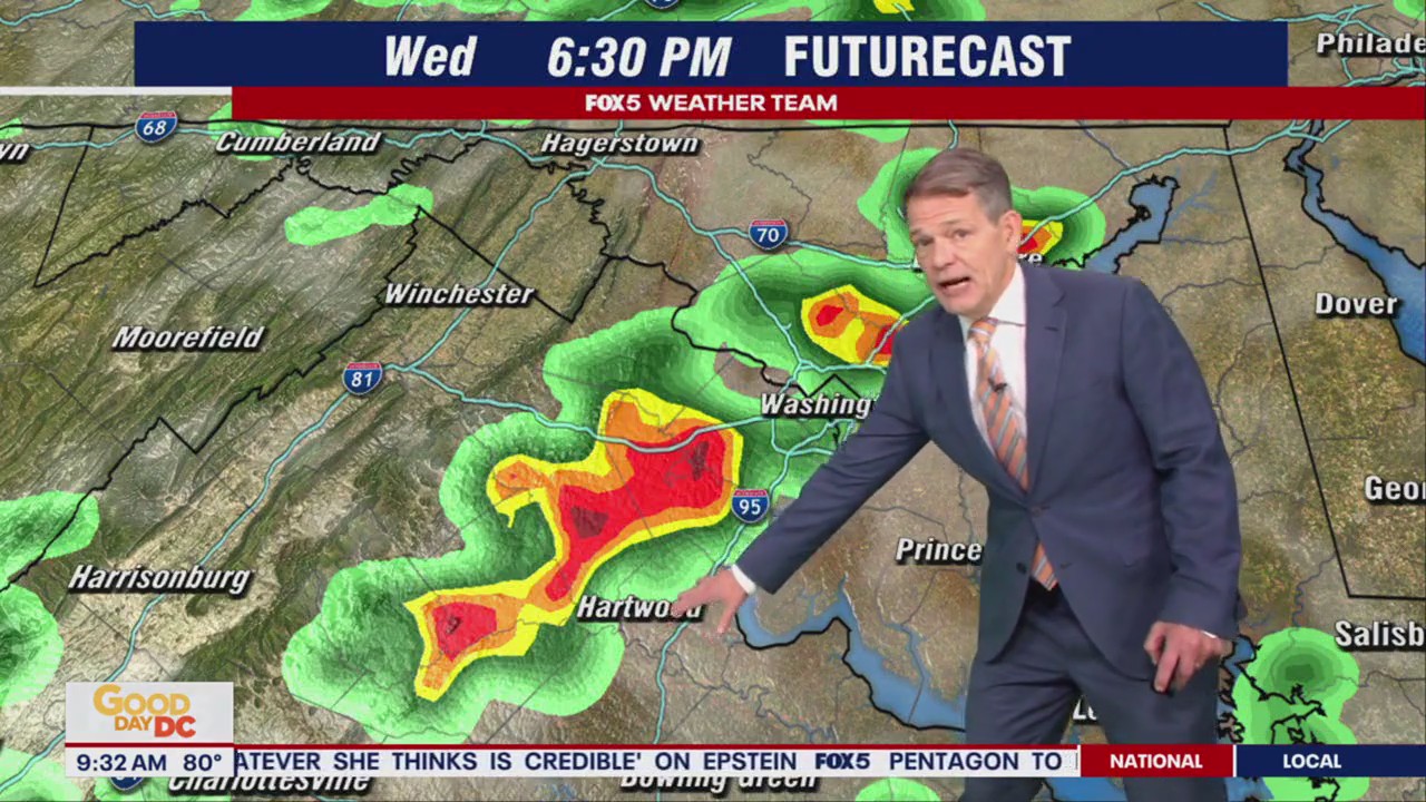 Flood Watch issued as thunderstorms threaten DC area
