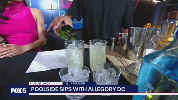 Poolside drinks with Allegory DC