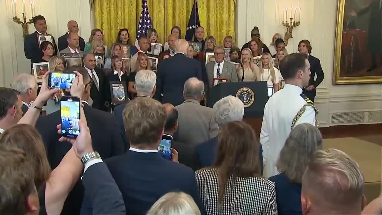 President Donald Trump signs the "HALT Fentanyl" act into law