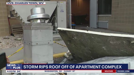 Storm rips roof off of apartment