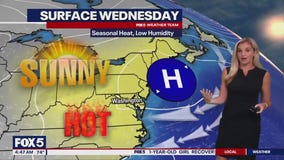 Pleasant weather Wednesday before heat, humidity & storms return