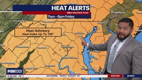 DC Heat Advisory: Dangerous heat index values as high as 106