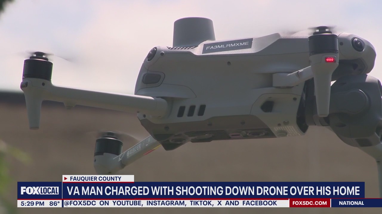 Virginia man charged after allegedly shooting down drone | FOX 5 DC