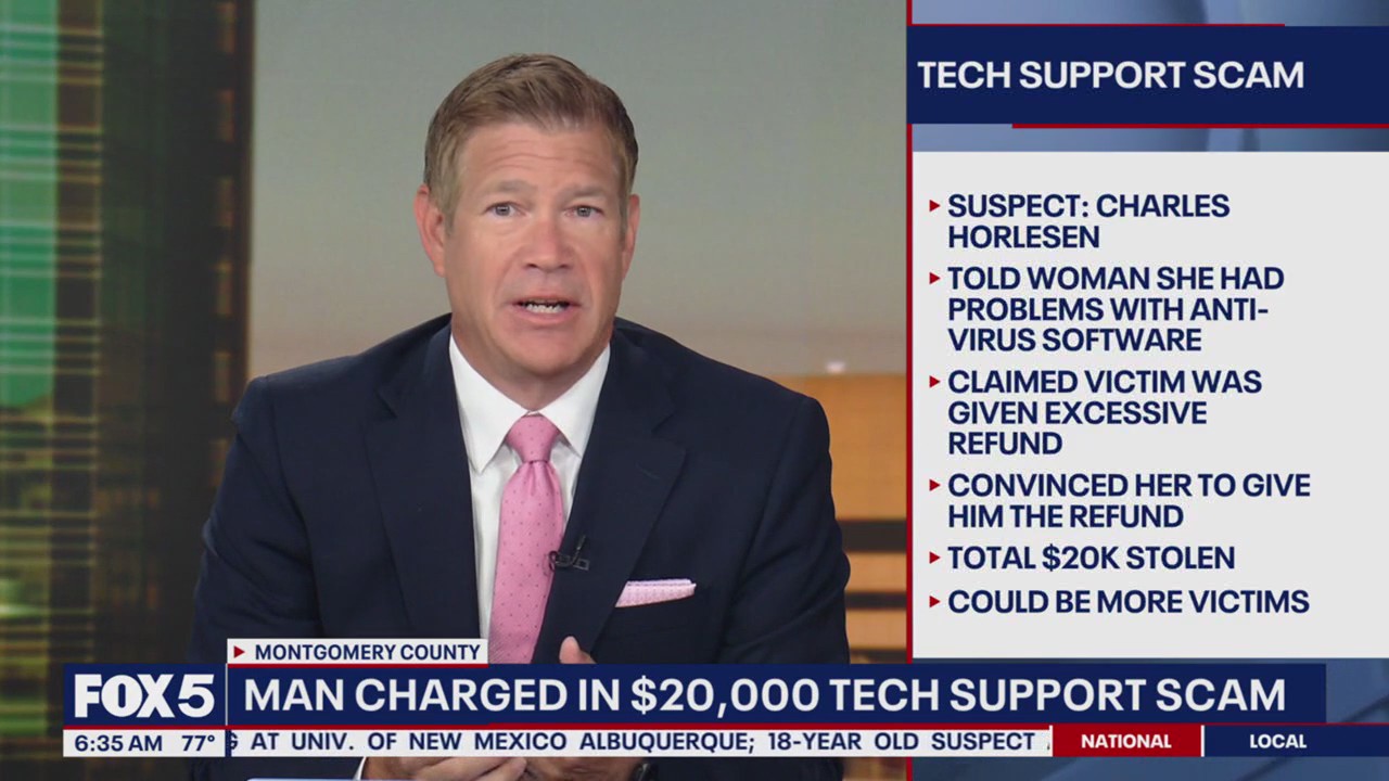 Florida man charged in tech support scam targeting elderly woman | FOX 5 DC