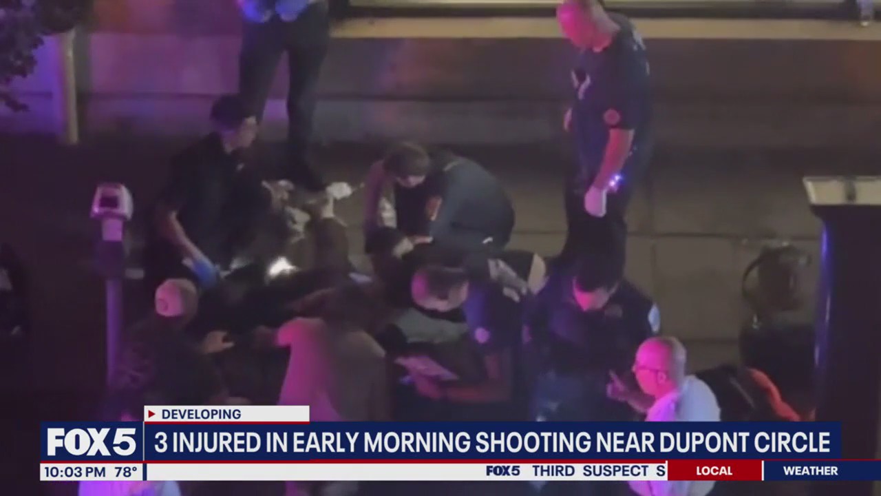 Three injured in shooting near DC?s Dupont Circle | FOX 5 DC