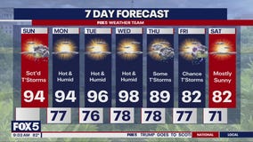 DMV Weather: Stormy Sunday weather