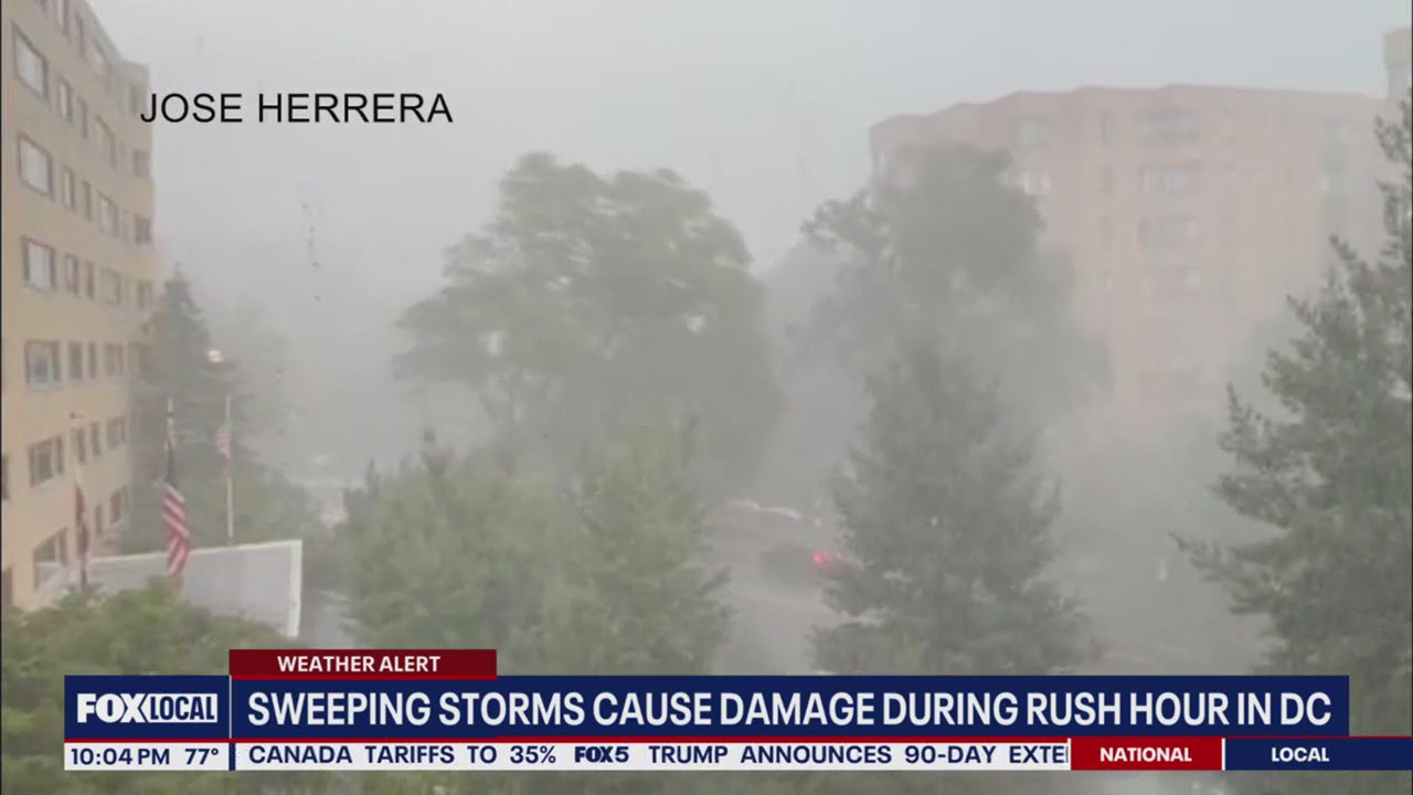 Another round of severe storms cause damage across DC region | FOX 5 DC