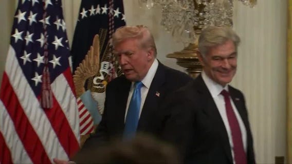 President Donald Trump gives remarks on new health techonlogy