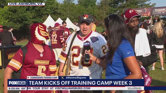 Commanders kicks off third week of training camp