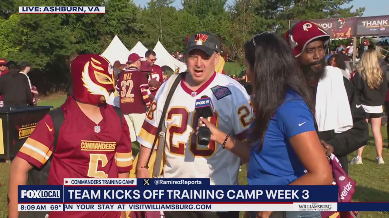 Commanders kicks off third week of training camp