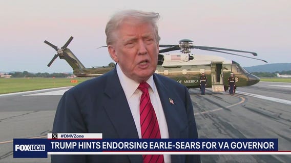 President Donald Trump hints at an endorsement for Virginia governor