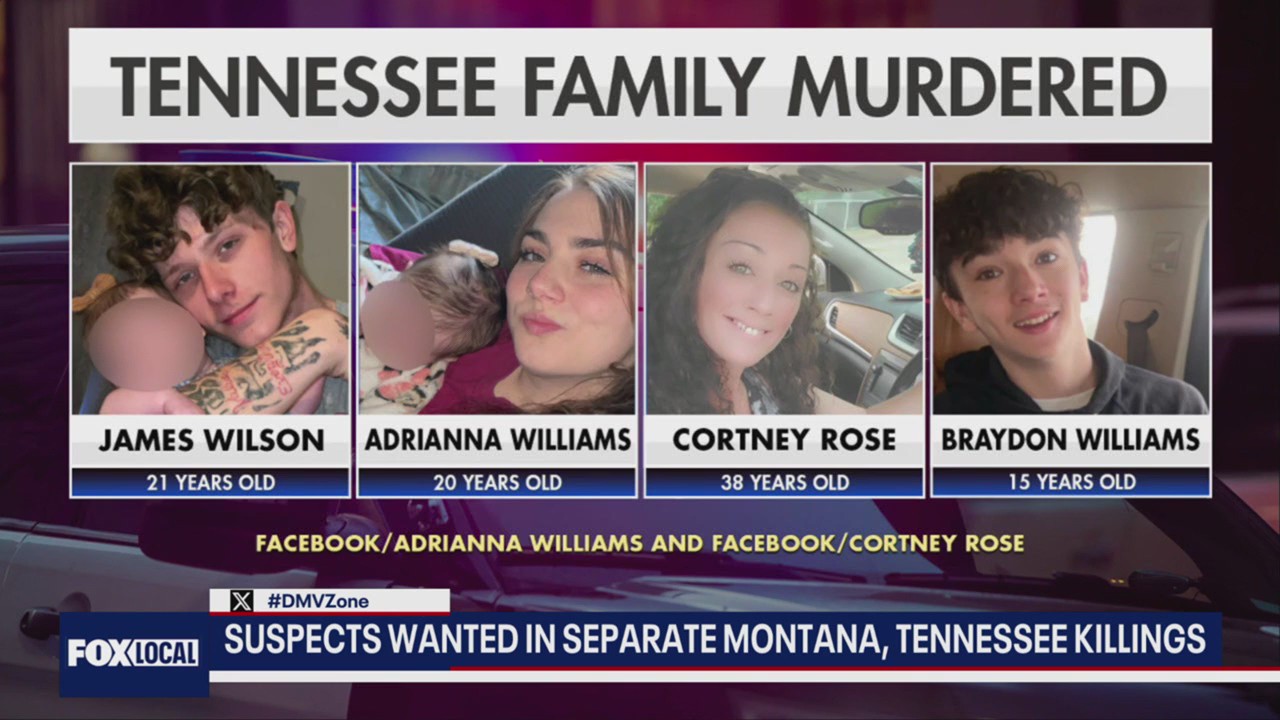 Murder suspects on the loose in Montana, Tennessee