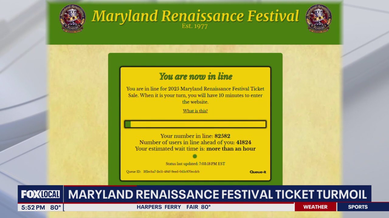 Maryland Renaissance Festival ticket chaos