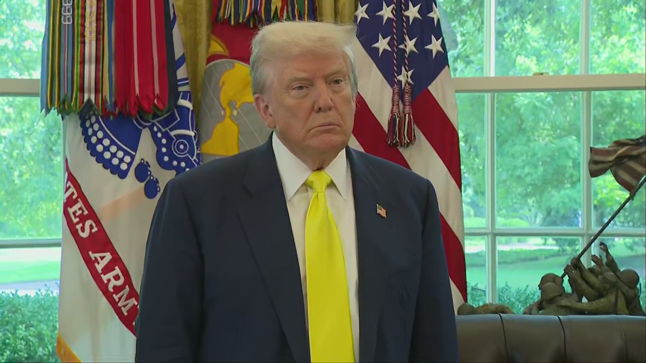 President Donald Trump delivers remarks on the economy