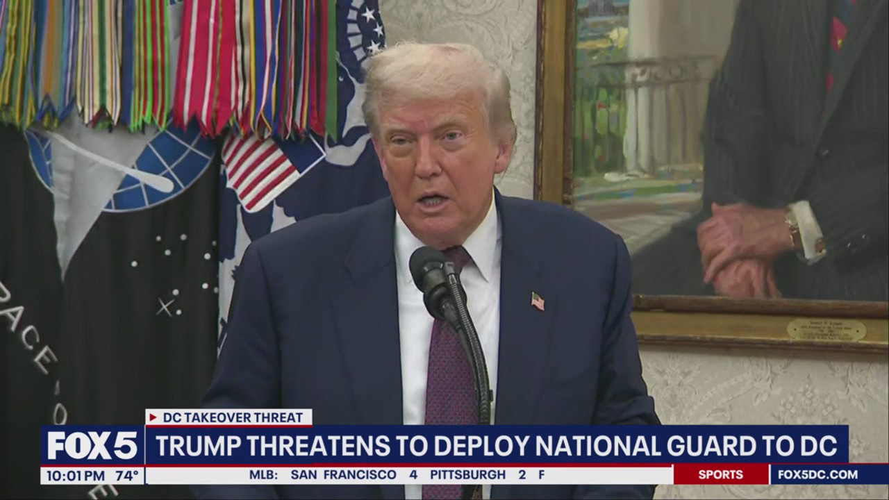 Trump threatens to deploy National Guard to DC | FOX 5 DC