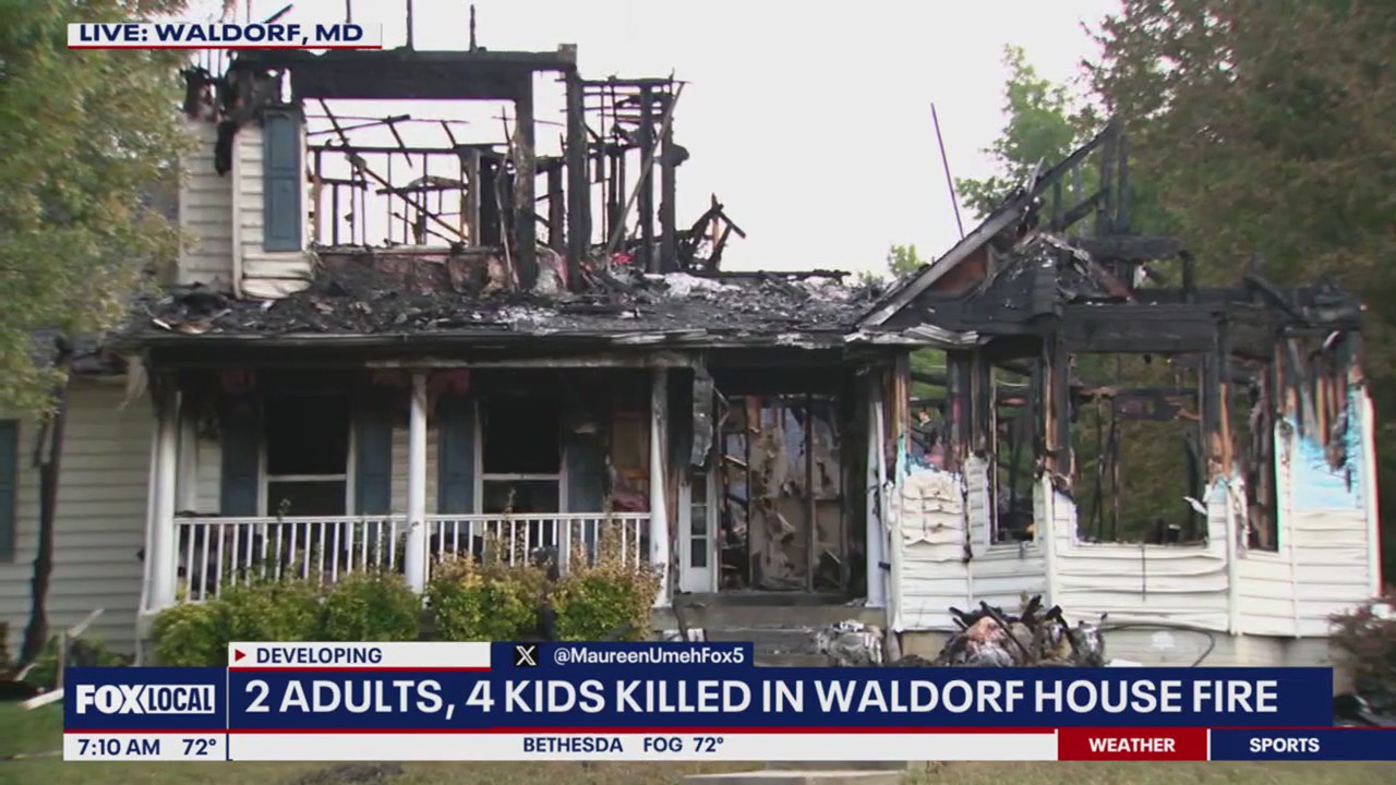 Massive house fire kills 4 kids, 2 adults in Maryland | FOX 5 DC