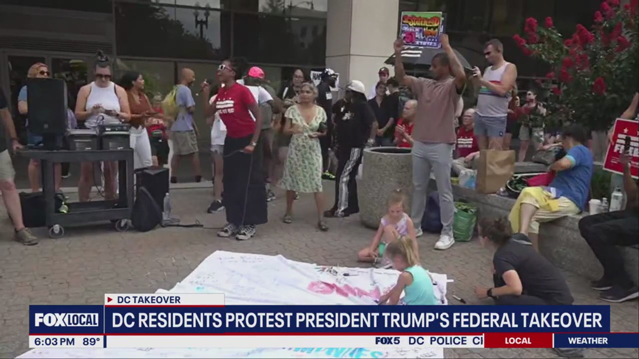Protests against Trump's federal takeover in DC | FOX 5 DC
