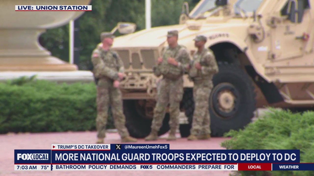 Hundreds of additional National Guard troops expected to deploy to DC ...