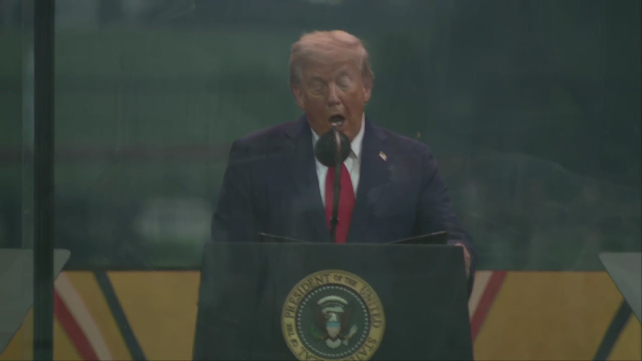 President Trump participates in reenlistment ceremony at Army 250