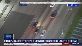 HIGH SPEED CHASE: Driver stops mid-chase to get gas