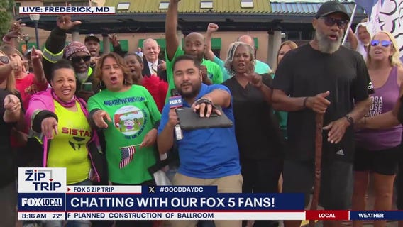 Zip Trip to Frederick: Chatting with our Fox 5 fans